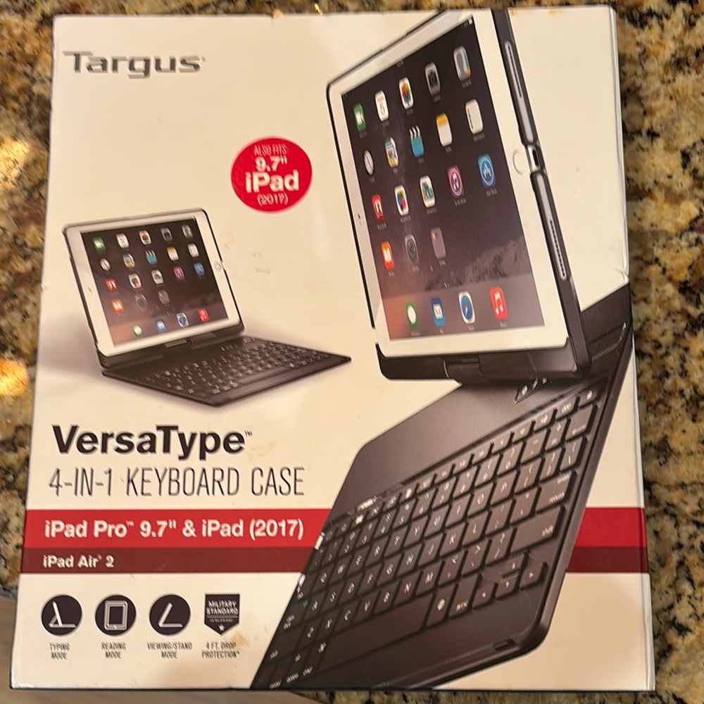 Targus VersaType 4-in-1 Keyboard Case for iPad Pro 9.7" - Black
